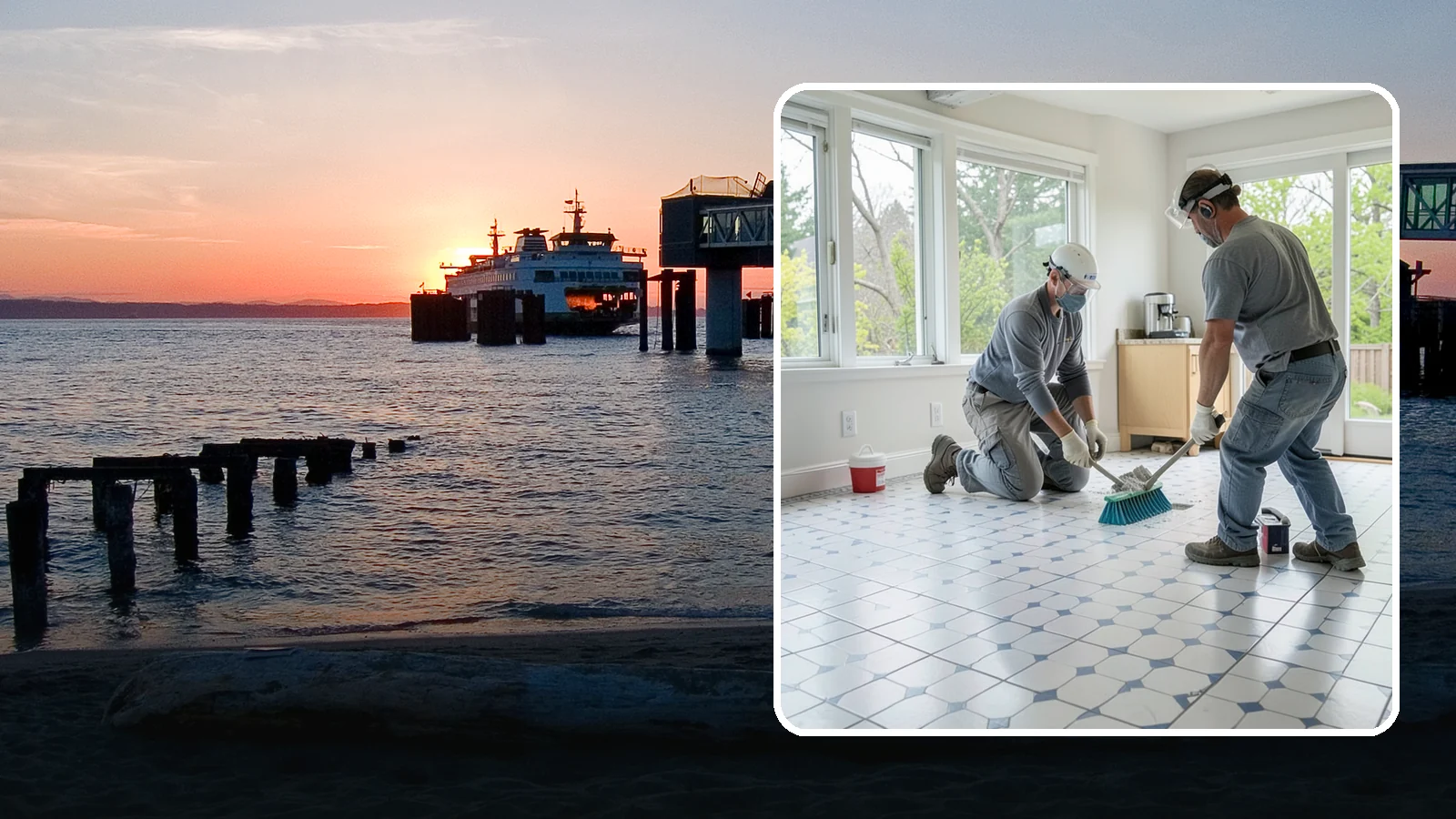 Porcelain Tile Flooring in Edmonds, Snohomish County, WA - Dense, water-resistant porcelain tile flooring engineered for the toughest and wettest spaces in your home.