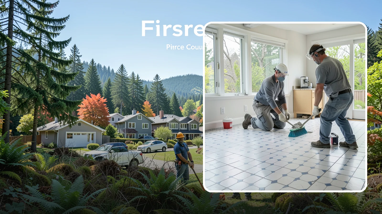Porcelain Tile Flooring in Fircrest, Pierce County, WA - Dense, water-resistant porcelain tile flooring engineered for the toughest and wettest spaces in your home.