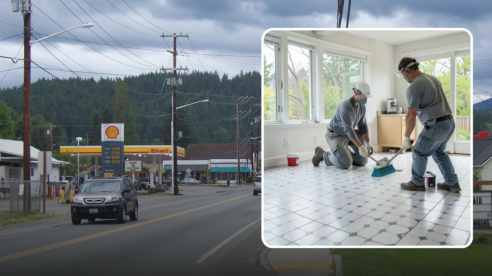 Porcelain Tile Flooring in Granite Falls, Snohomish County, WA - Dense, water-resistant porcelain tile flooring engineered for the toughest and wettest spaces in your home.