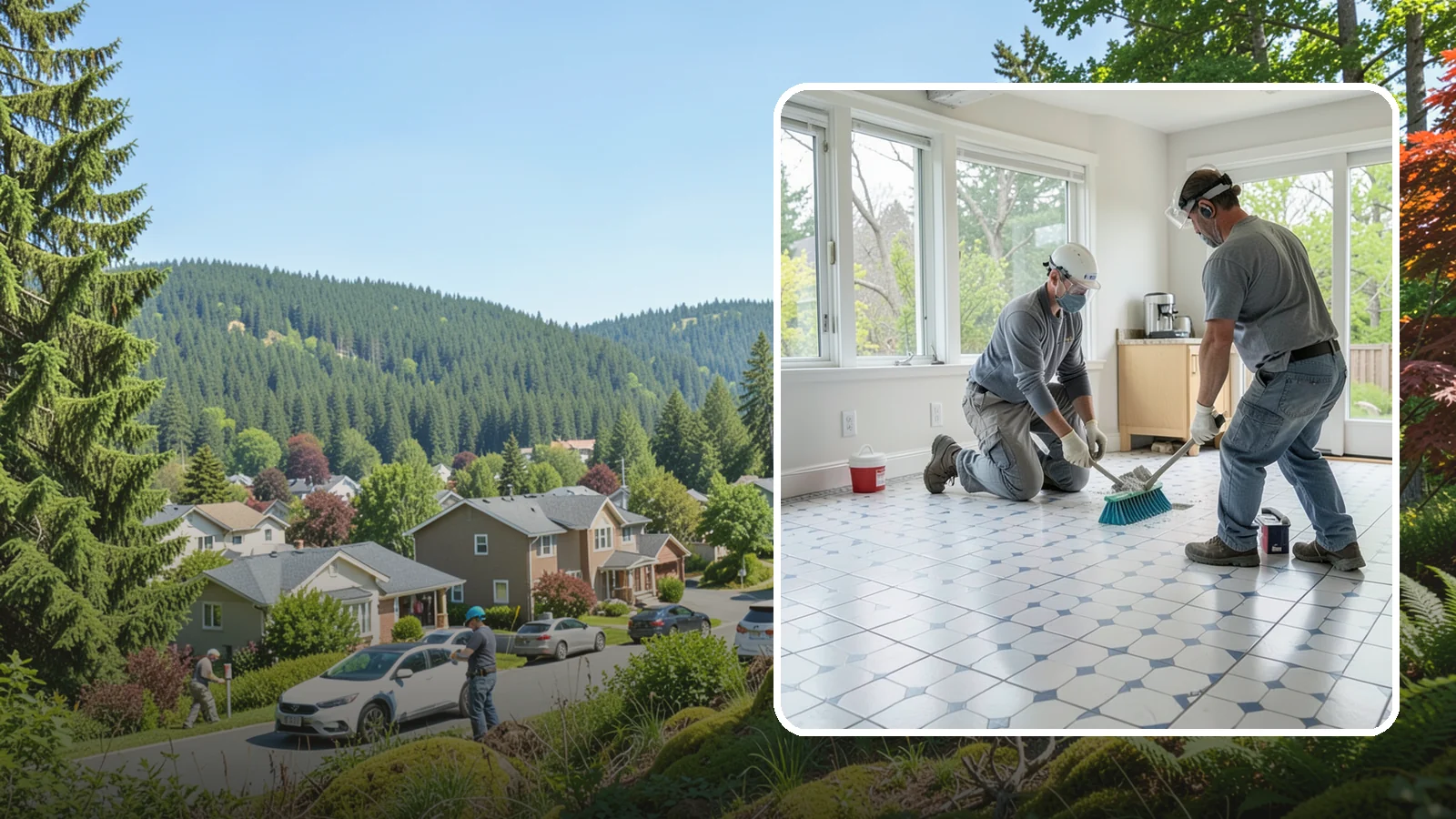 Porcelain Tile Flooring in Index, Snohomish County, WA - Dense, water-resistant porcelain tile flooring engineered for the toughest and wettest spaces in your home.