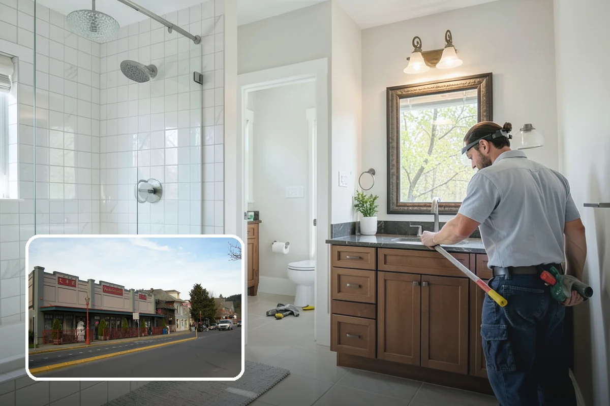 Porcelain Tile Flooring in Issaquah, King County, WA - Near-zero water absorption for wet areas