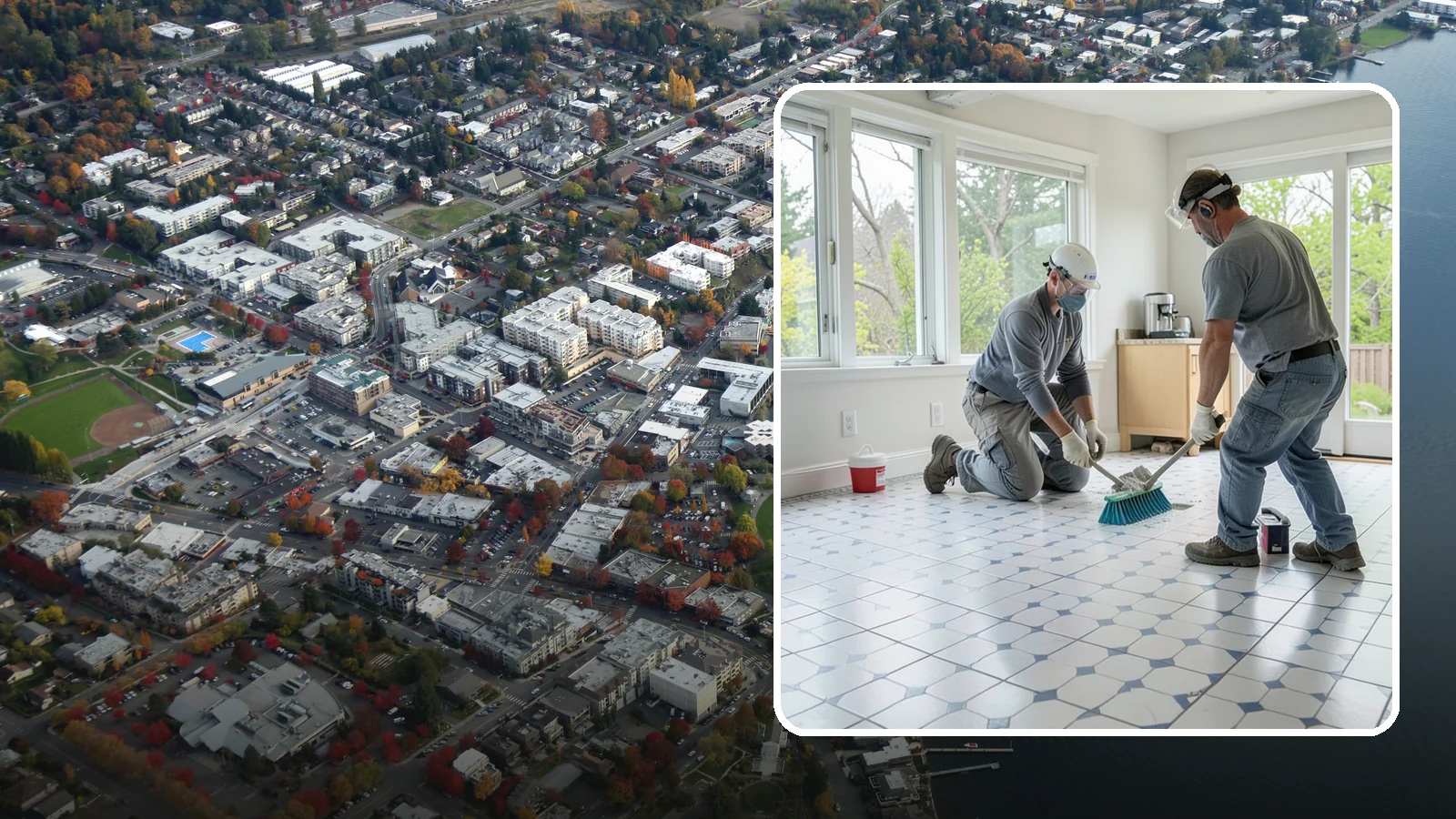 Porcelain Tile Flooring in Kirkland, King County, WA - Dense, water-resistant porcelain tile flooring engineered for the toughest and wettest spaces in your home.