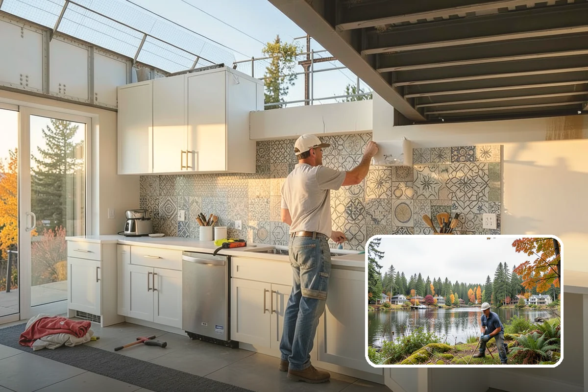 Porcelain Tile Flooring in La Conner, Skagit County, WA - Near-zero water absorption for wet areas