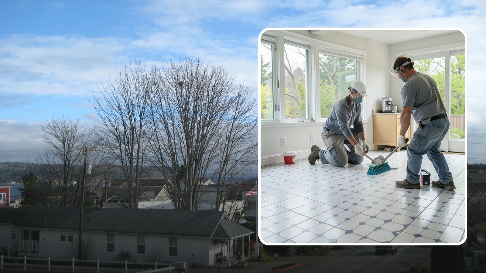 Porcelain Tile Flooring in Langley, Island County, WA - Dense, water-resistant porcelain tile flooring engineered for the toughest and wettest spaces in your home.