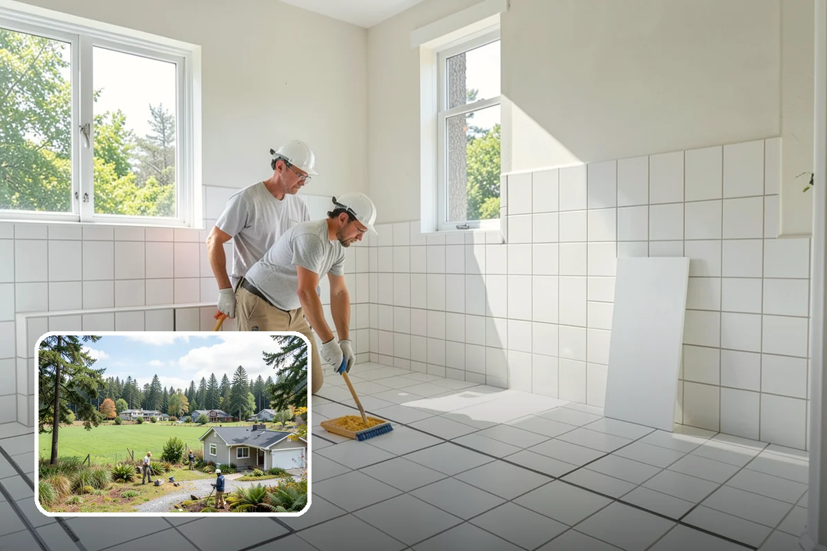 Porcelain Tile Flooring in Lyman, Skagit County, WA - Near-zero water absorption for wet areas
