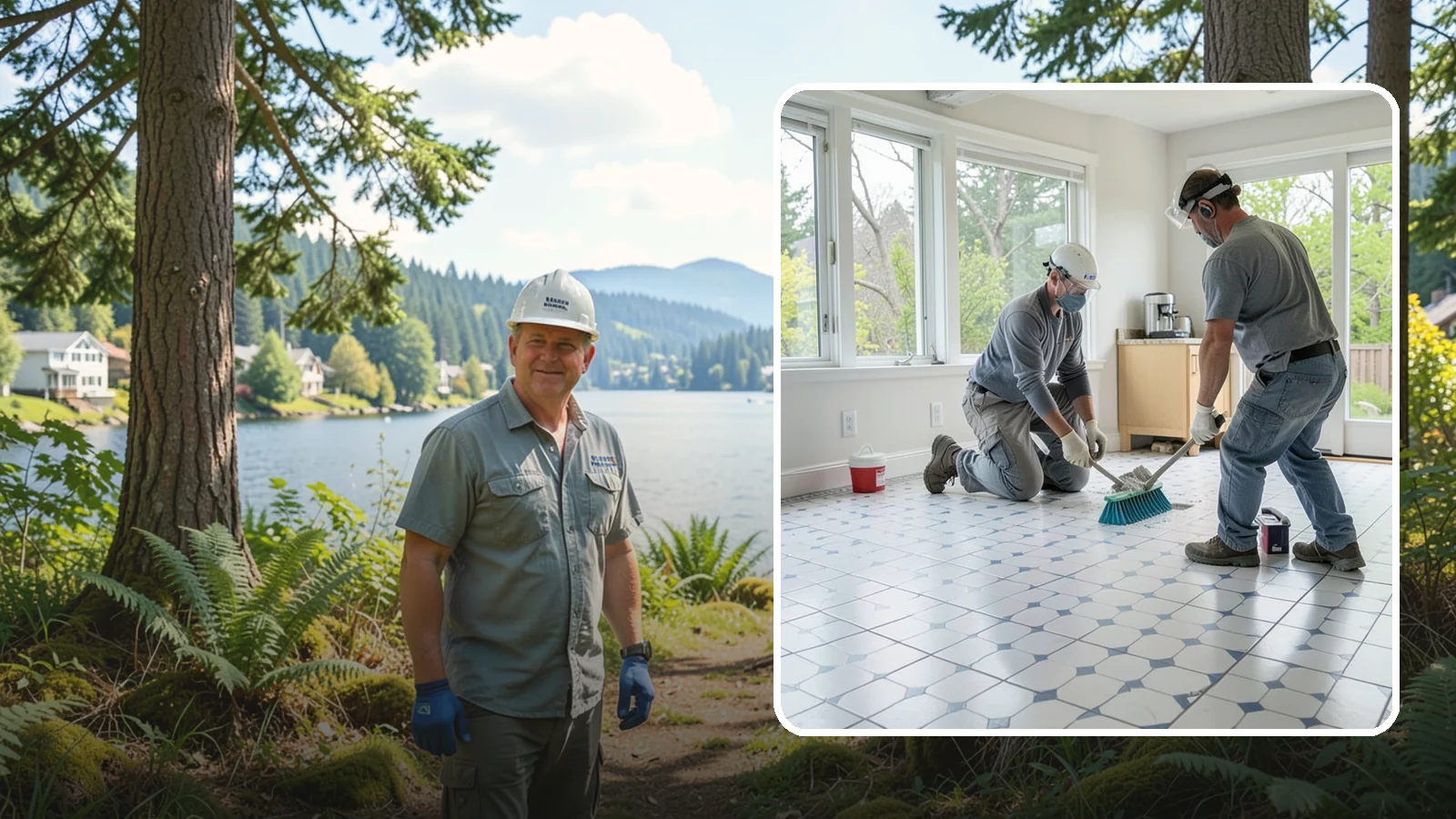 Porcelain Tile Flooring in Milton, King County, WA - Dense, water-resistant porcelain tile flooring engineered for the toughest and wettest spaces in your home.
