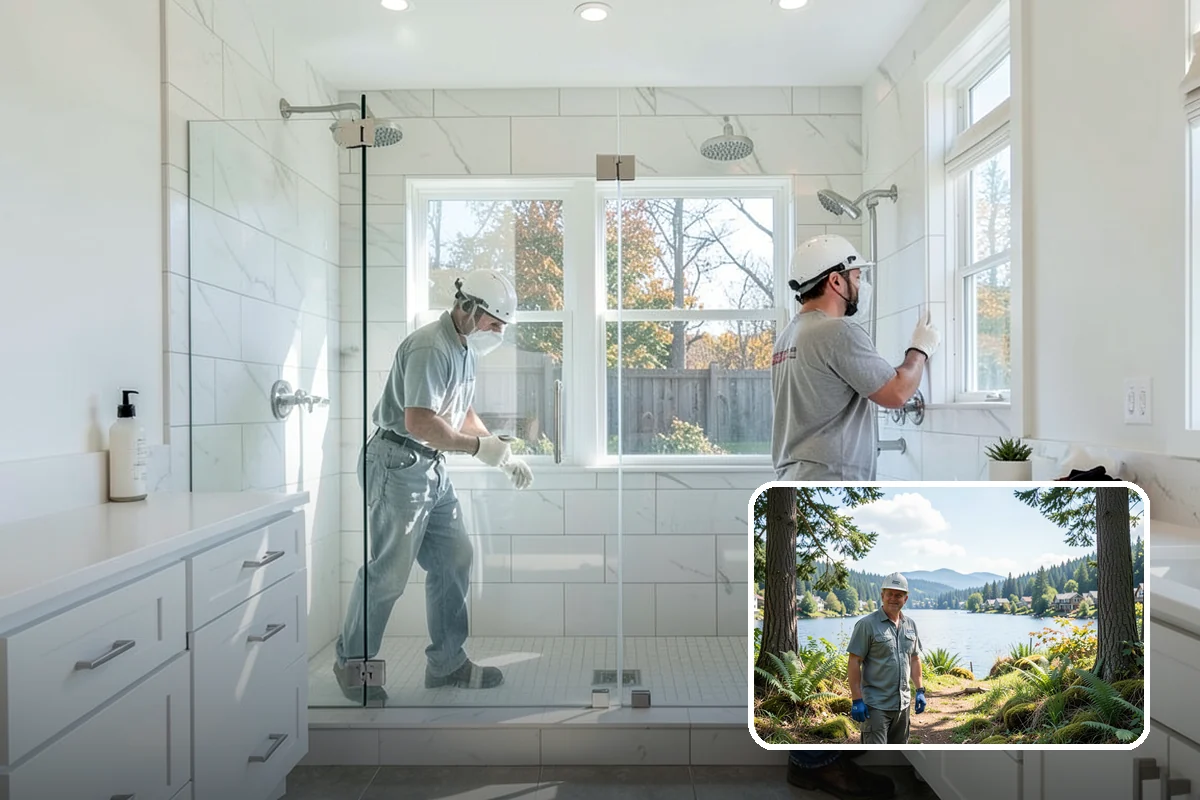 Porcelain Tile Flooring in Milton, King County, WA - Near-zero water absorption for wet areas
