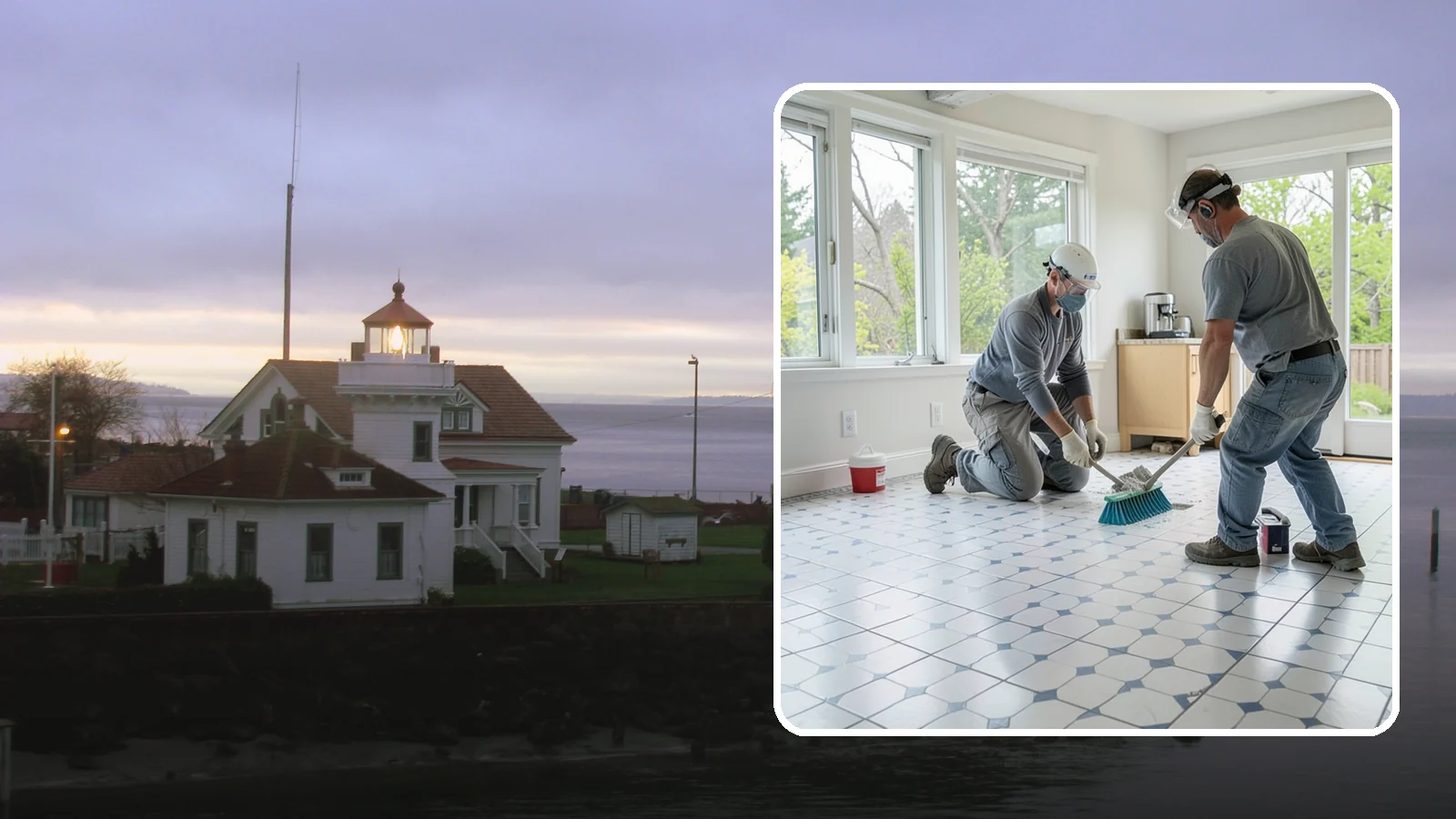 Porcelain Tile Flooring in Mukilteo, Snohomish County, WA - Dense, water-resistant porcelain tile flooring engineered for the toughest and wettest spaces in your home.