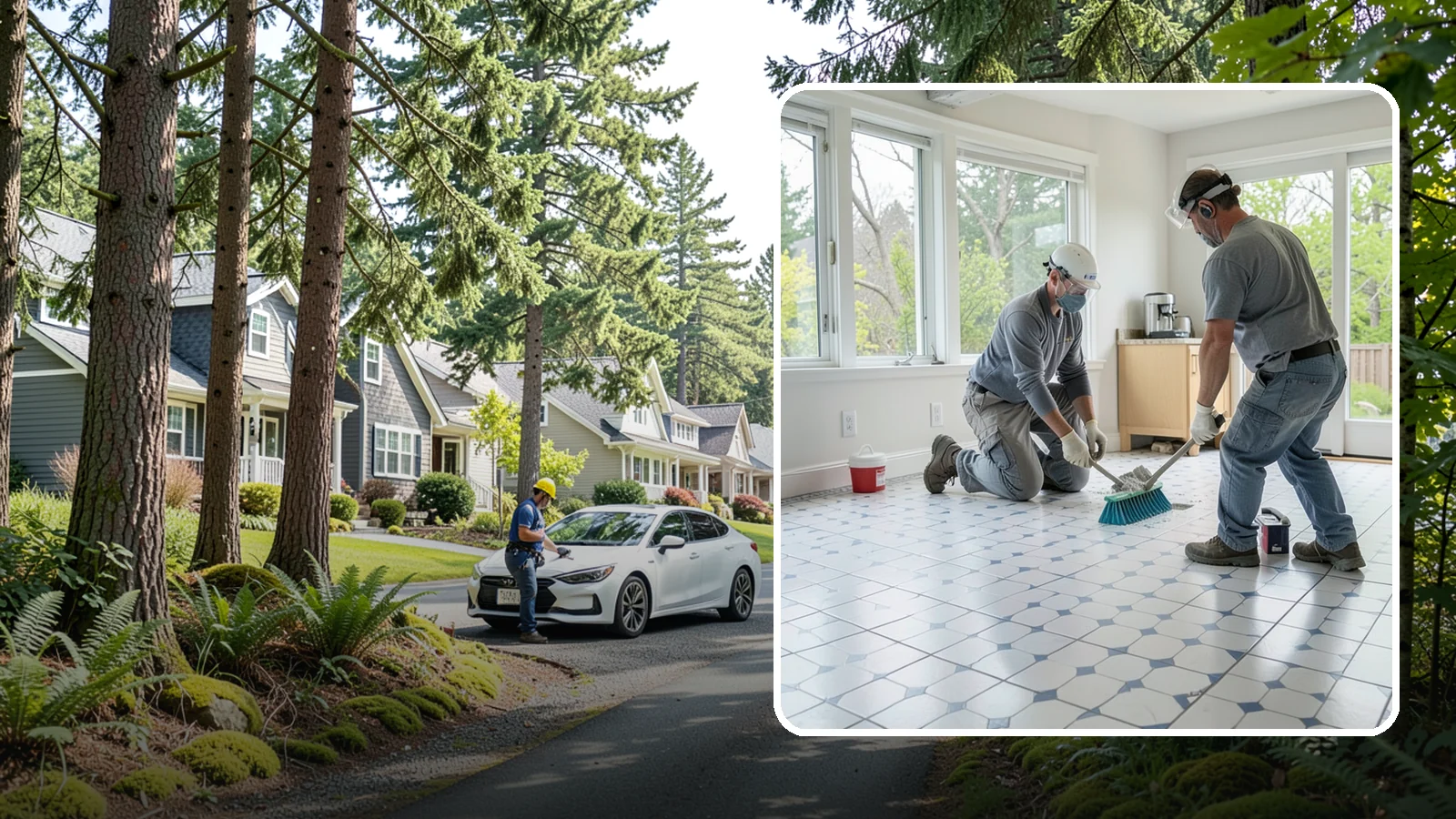 Porcelain Tile Flooring in Normandy Park, King County, WA - Dense, water-resistant porcelain tile flooring engineered for the toughest and wettest spaces in your home.