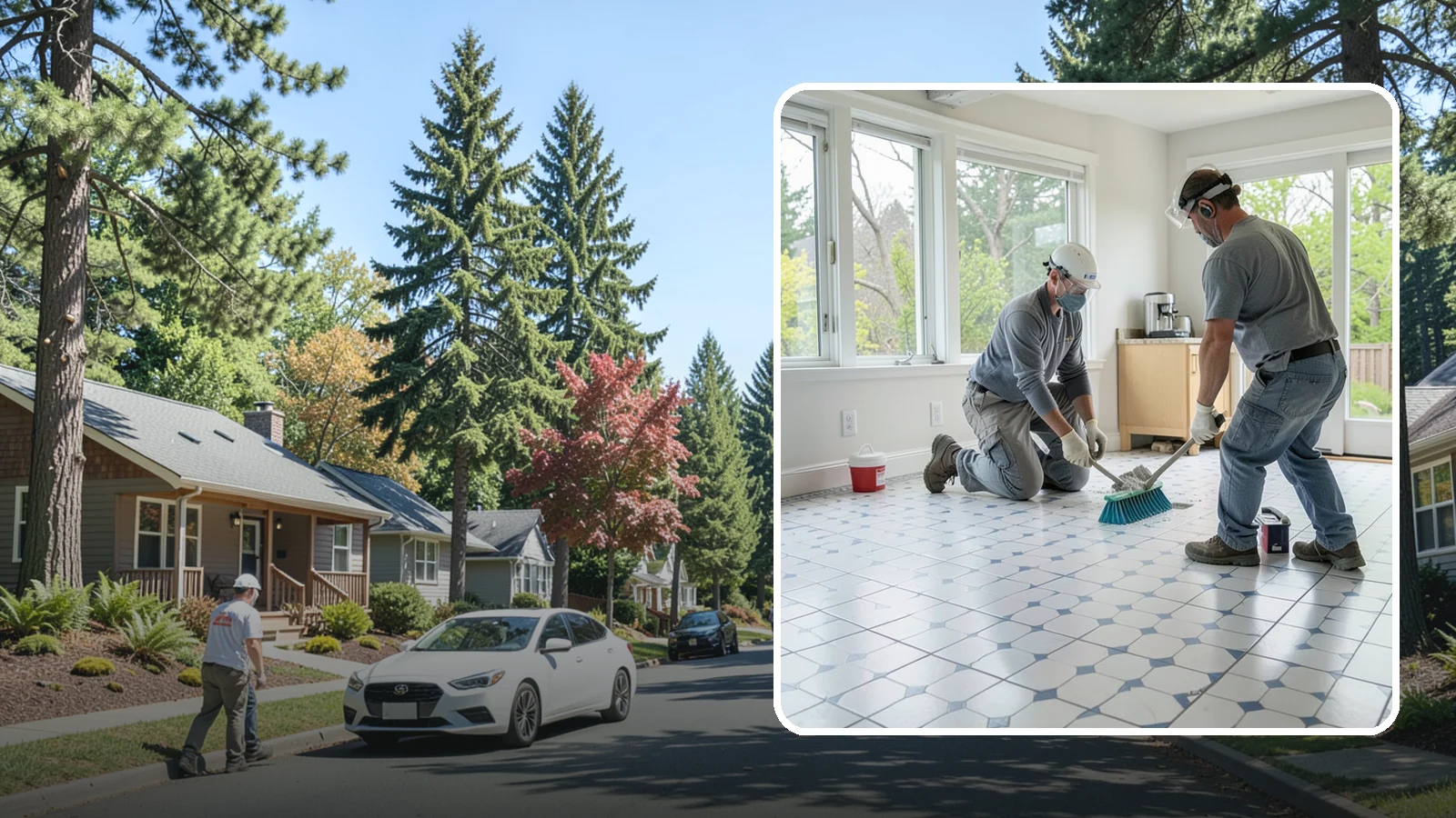 Porcelain Tile Flooring in Orting, Pierce County, WA - Dense, water-resistant porcelain tile flooring engineered for the toughest and wettest spaces in your home.