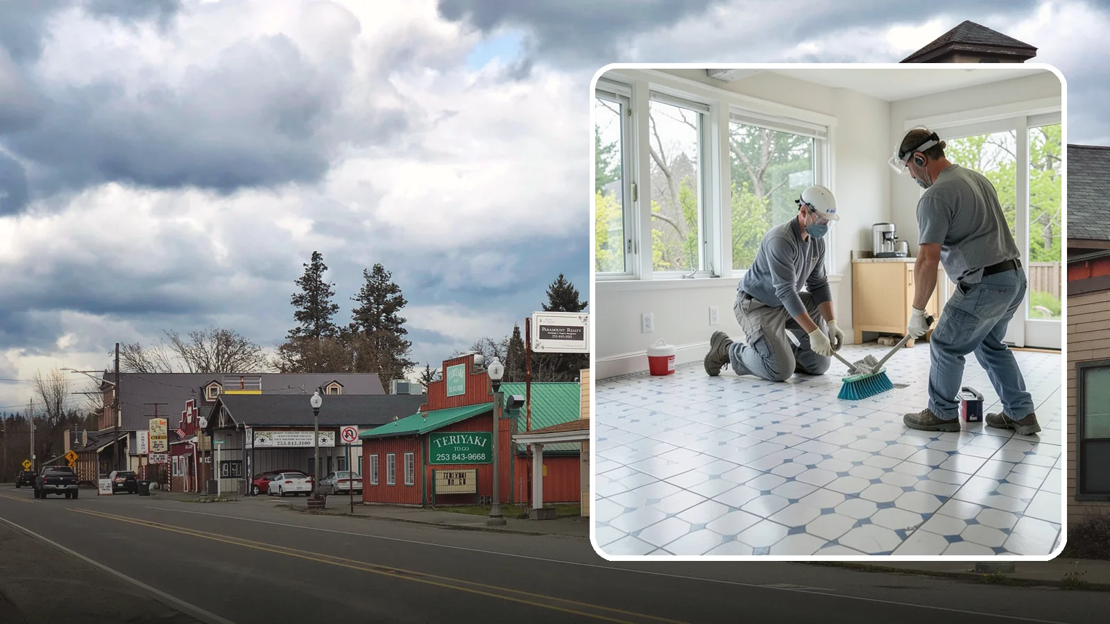 Porcelain Tile Flooring in Roy, Pierce County, WA - Dense, water-resistant porcelain tile flooring engineered for the toughest and wettest spaces in your home.