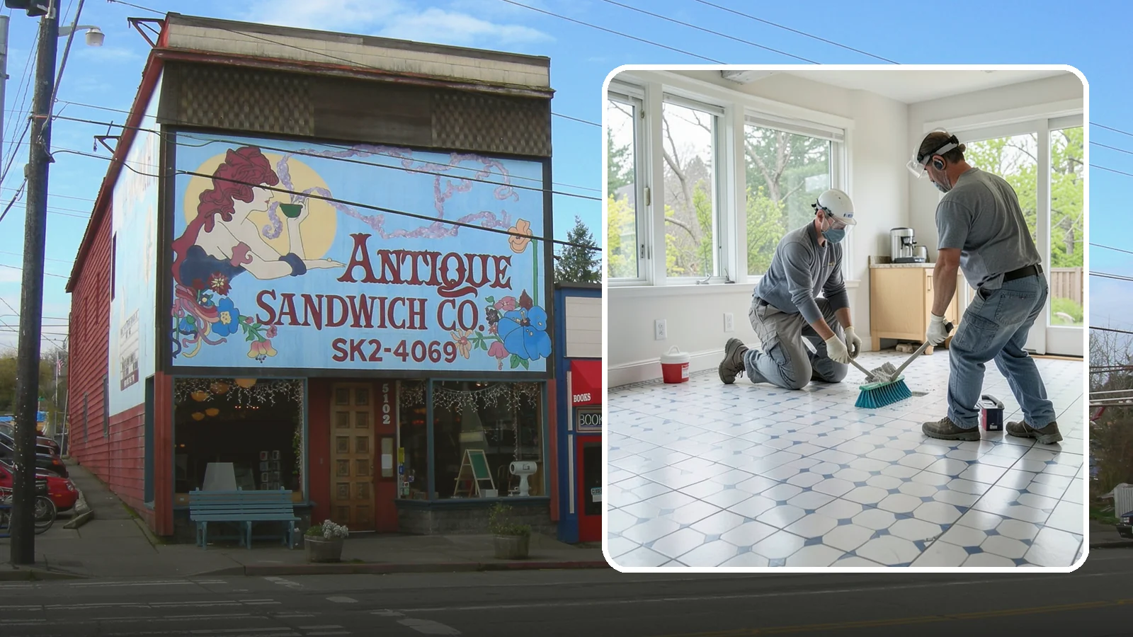 Porcelain Tile Flooring in Ruston, Pierce County, WA - Dense, water-resistant porcelain tile flooring engineered for the toughest and wettest spaces in your home.