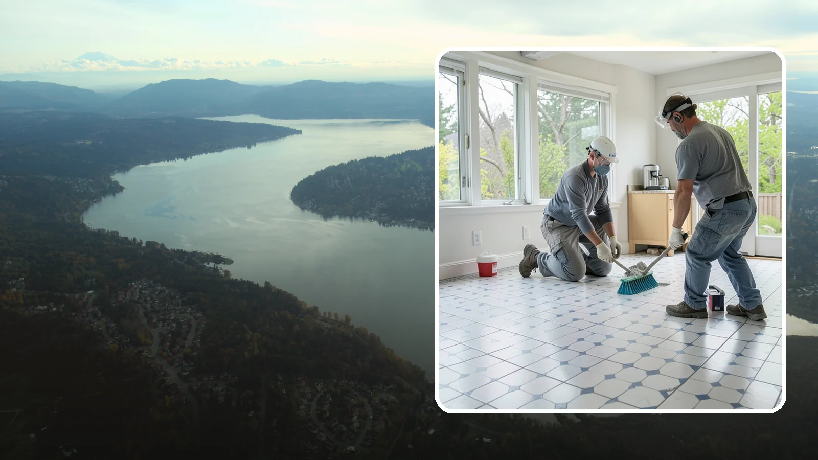 Porcelain Tile Flooring in Sammamish, King County, WA - Dense, water-resistant porcelain tile flooring engineered for the toughest and wettest spaces in your home.