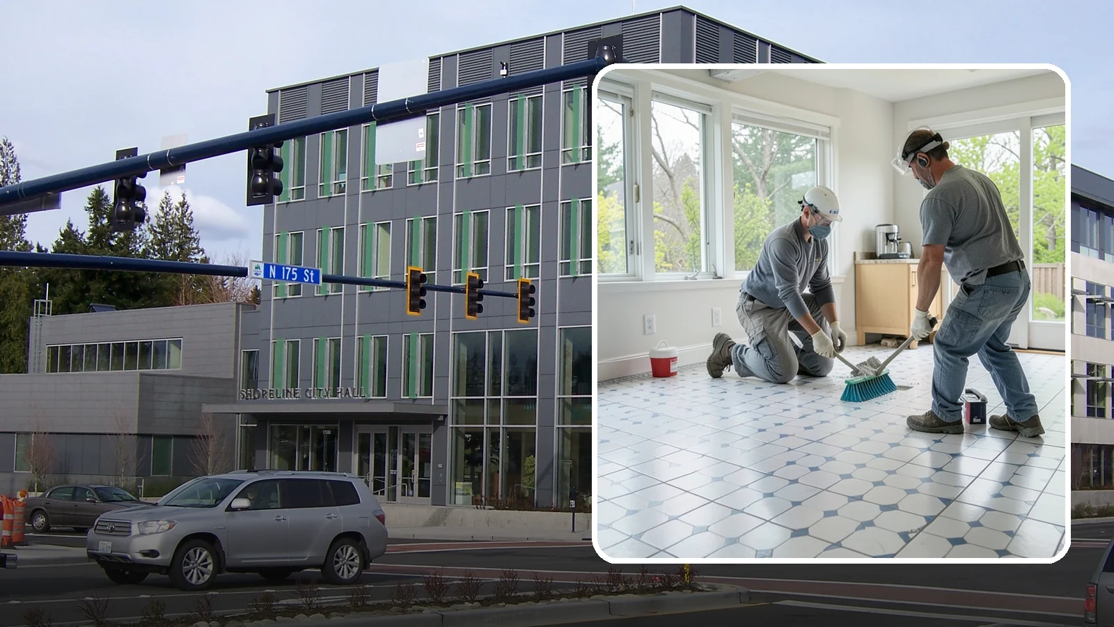 Porcelain Tile Flooring in Shoreline, King County, WA - Dense, water-resistant porcelain tile flooring engineered for the toughest and wettest spaces in your home.