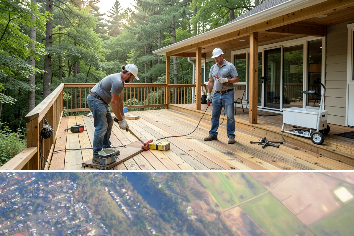 Porch Column Installation in Algona, King County, WA - Column work fits any time of year, with dry weather preferred for exterior painting and finishing.