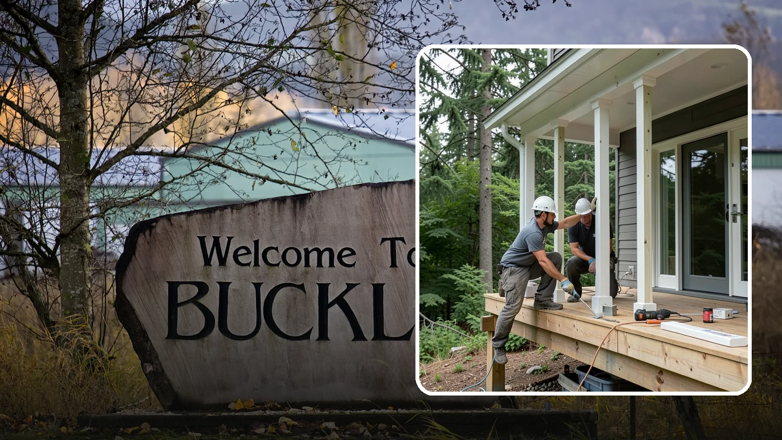 Porch Column Installation in Buckley, Pierce County, WA - Porch column installation that provides structural support and defines your home's front facade.
