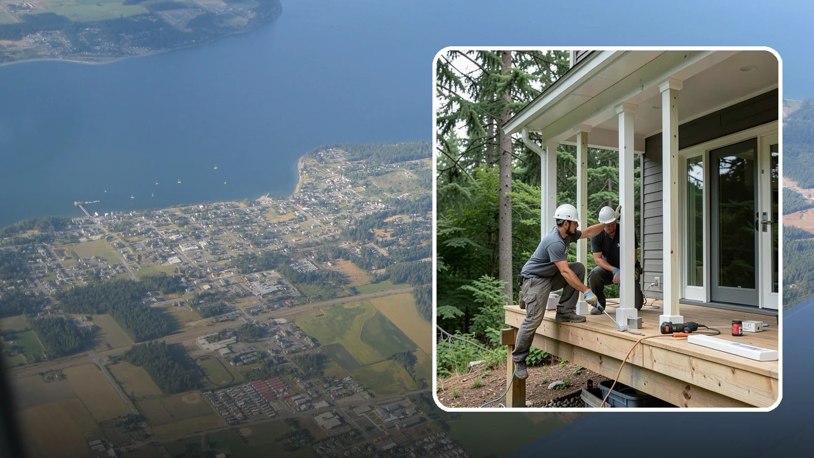 Porch Column Installation in Coupeville, Island County, WA - Porch column installation that provides structural support and defines your home's front facade.