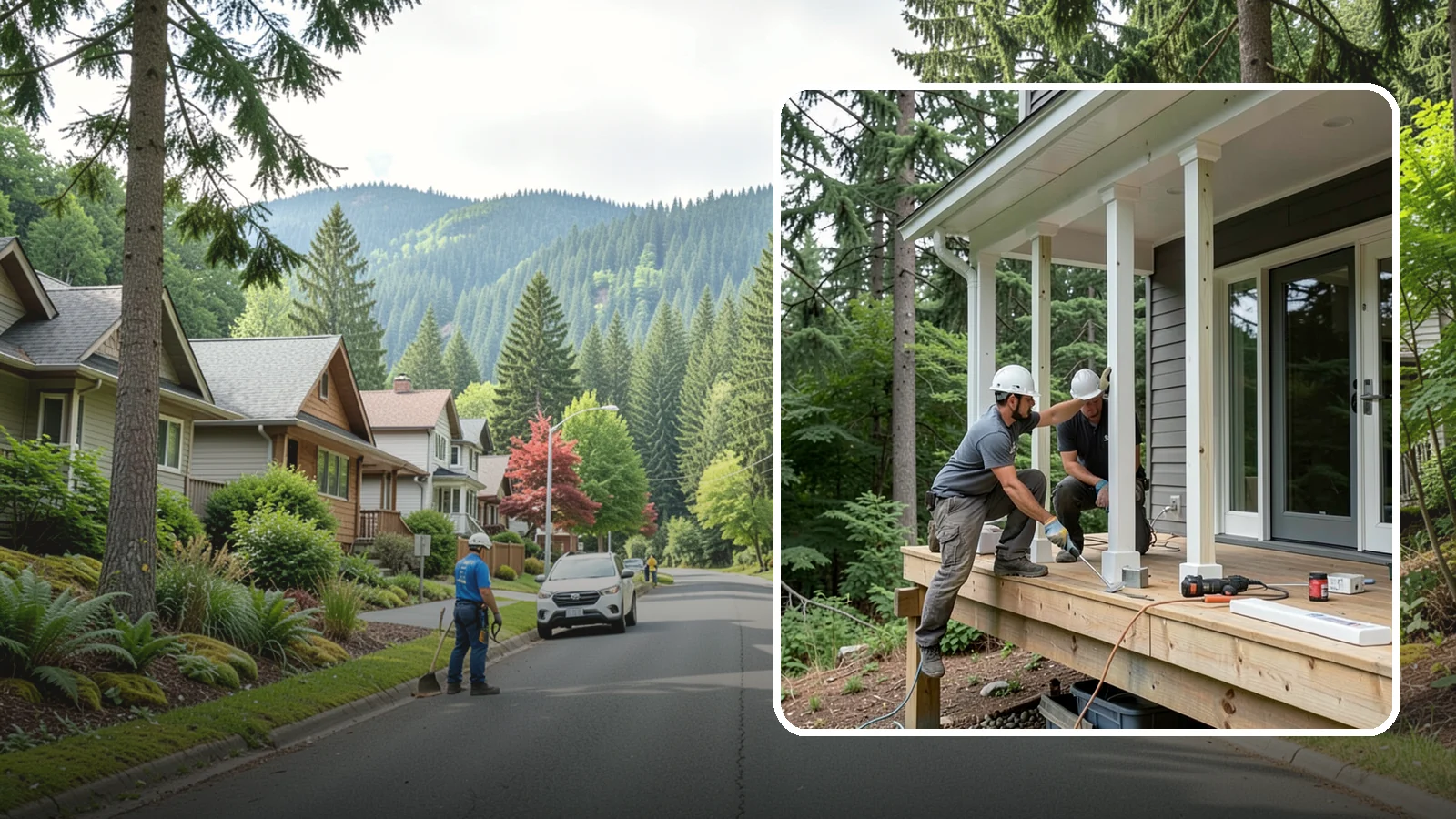 Porch Column Installation in Darrington, Snohomish County, WA - Porch column installation that provides structural support and defines your home's front facade.