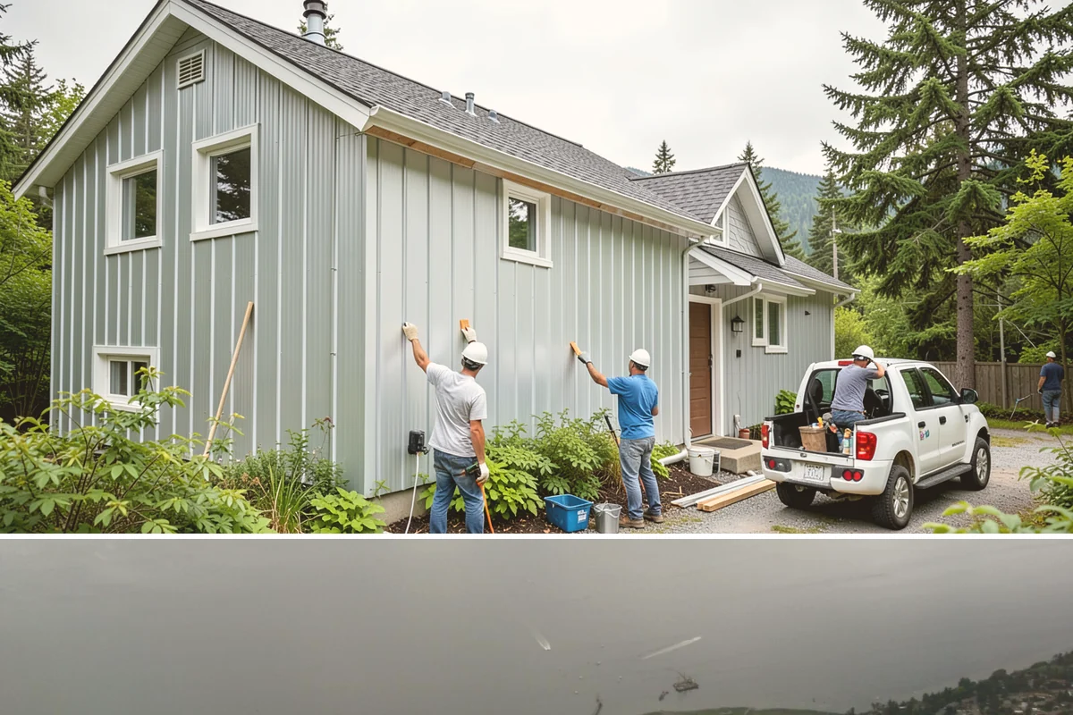 Porch Column Installation in Des Moines, King County, WA - Column work fits any time of year, with dry weather preferred for exterior painting and finishing.