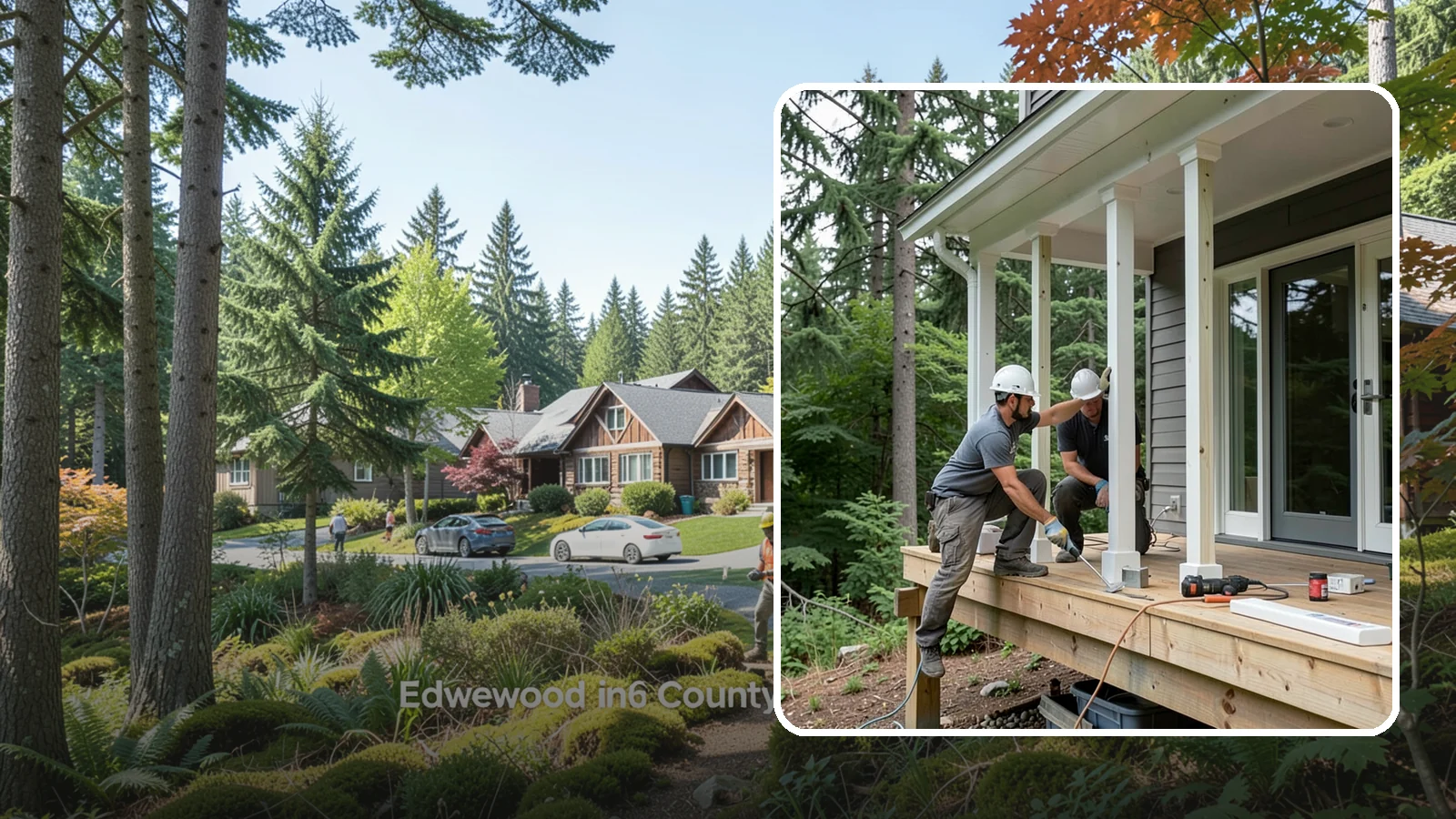 Porch Column Installation in Edgewood, Pierce County, WA - Porch column installation that provides structural support and defines your home's front facade.