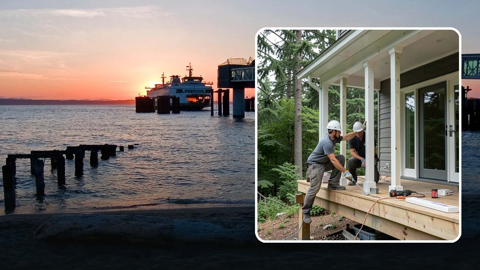Porch Column Installation in Edmonds, Snohomish County, WA - Porch column installation that provides structural support and defines your home's front facade.