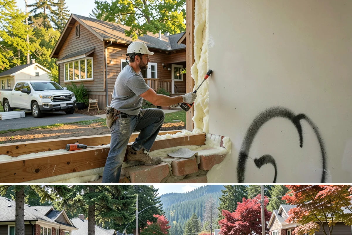 Porch Column Installation in Hunts Point, King County, WA - Column work fits any time of year, with dry weather preferred for exterior painting and finishing.