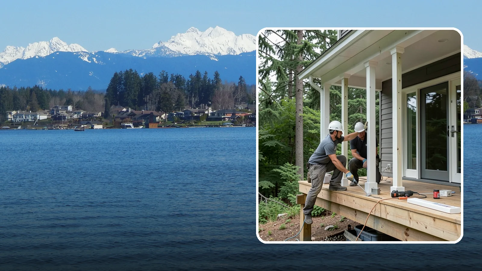 Porch Column Installation in Lake Stevens, Snohomish County, WA - Porch column installation that provides structural support and defines your home's front facade.