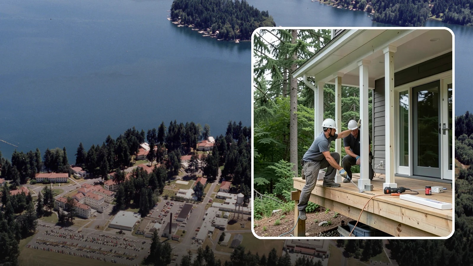 Porch Column Installation in Lakewood, Pierce County, WA - Porch column installation that provides structural support and defines your home's front facade.