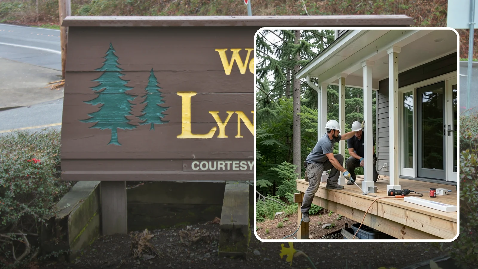 Porch Column Installation in Lynnwood, Snohomish County, WA - Porch column installation that provides structural support and defines your home's front facade.
