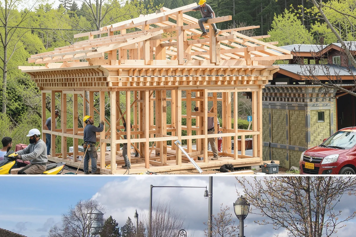 Porch Column Installation in Marysville, Snohomish County, WA - Column work fits any time of year, with dry weather preferred for exterior painting and finishing.