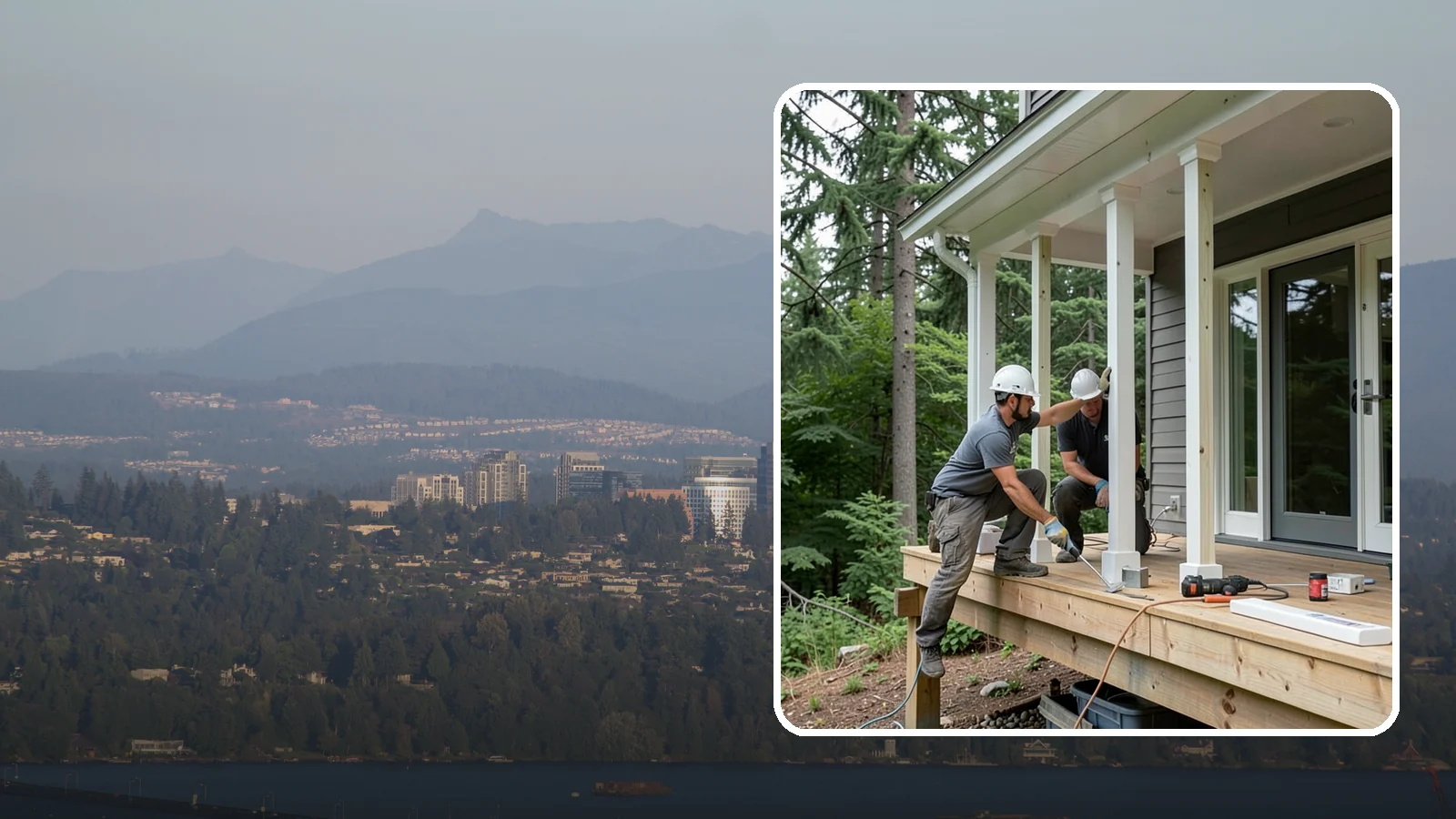 Porch Column Installation in Medina, King County, WA - Porch column installation that provides structural support and defines your home's front facade.