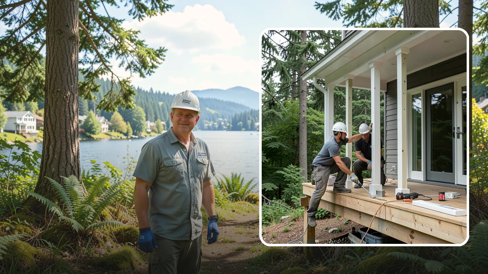 Porch Column Installation in Milton, King County, WA - Porch column installation that provides structural support and defines your home's front facade.