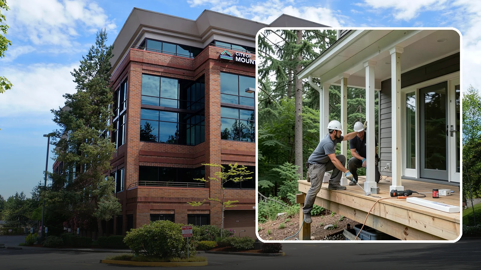Porch Column Installation in Mountlake Terrace, Snohomish County, WA - Porch column installation that provides structural support and defines your home's front facade.
