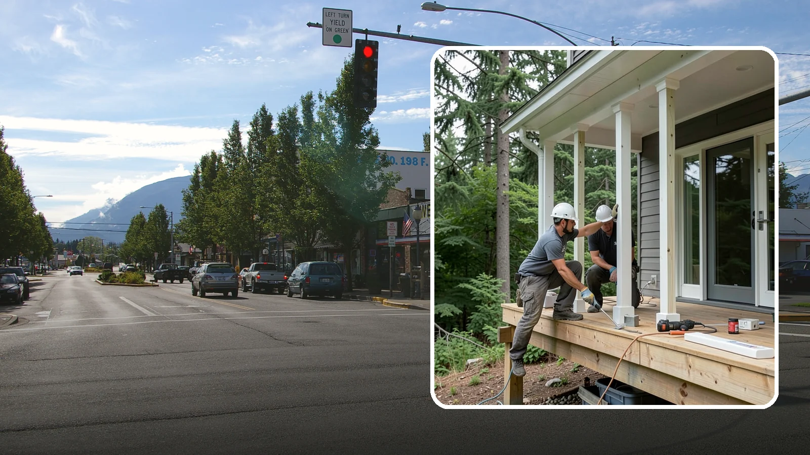 Porch Column Installation in North Bend, King County, WA - Porch column installation that provides structural support and defines your home's front facade.
