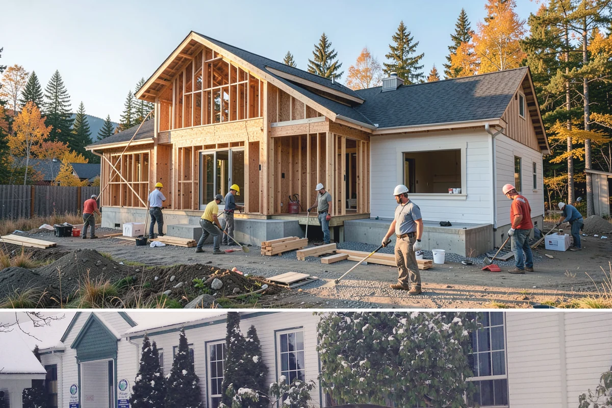 Porch Column Installation in Pacific, King County, WA - Column work fits any time of year, with dry weather preferred for exterior painting and finishing.