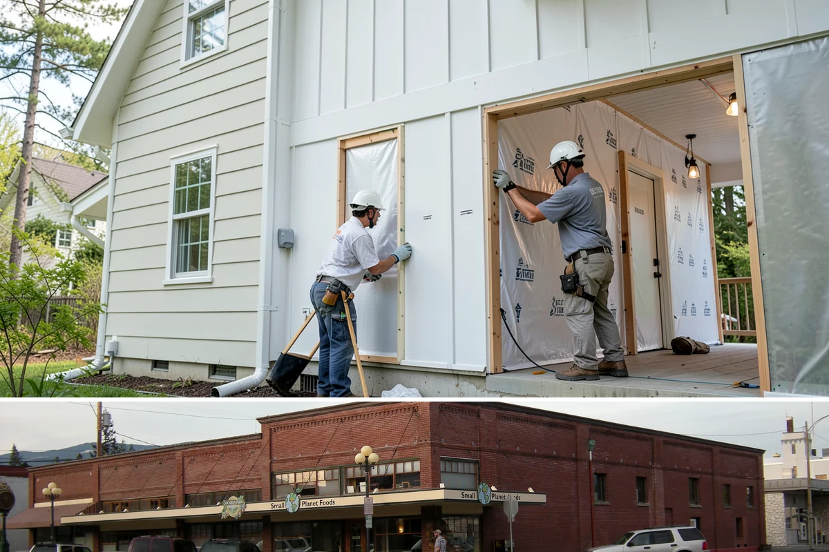 Porch Column Installation in Sedro-Woolley, Skagit County, WA - Column work fits any time of year, with dry weather preferred for exterior painting and finishing.