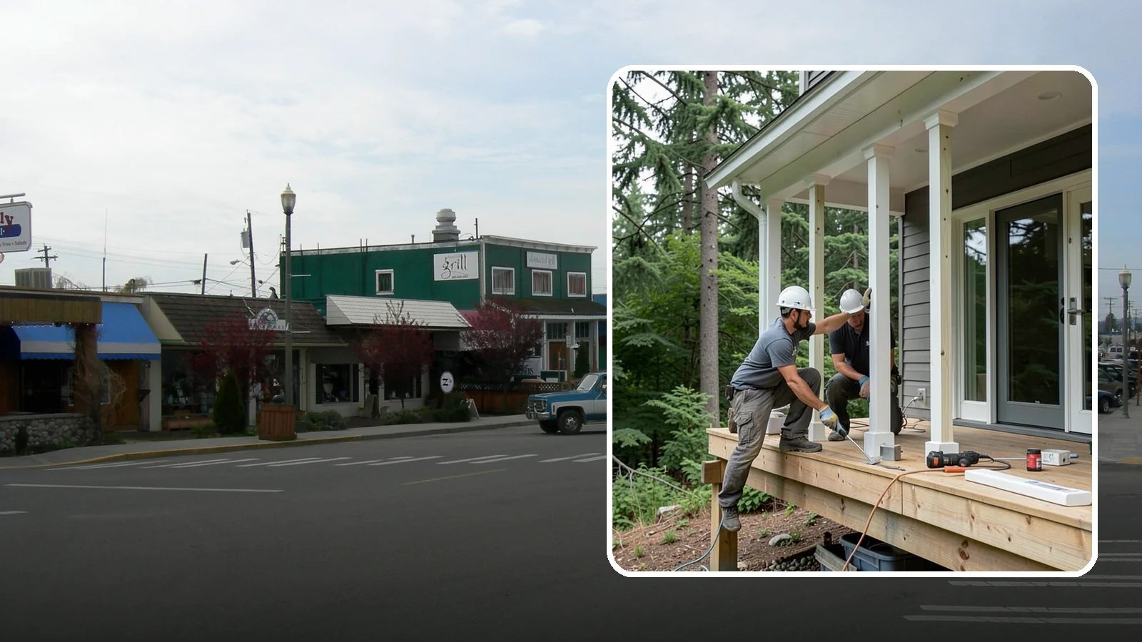 Porch Column Installation in Stanwood, Snohomish County, WA - Porch column installation that provides structural support and defines your home's front facade.