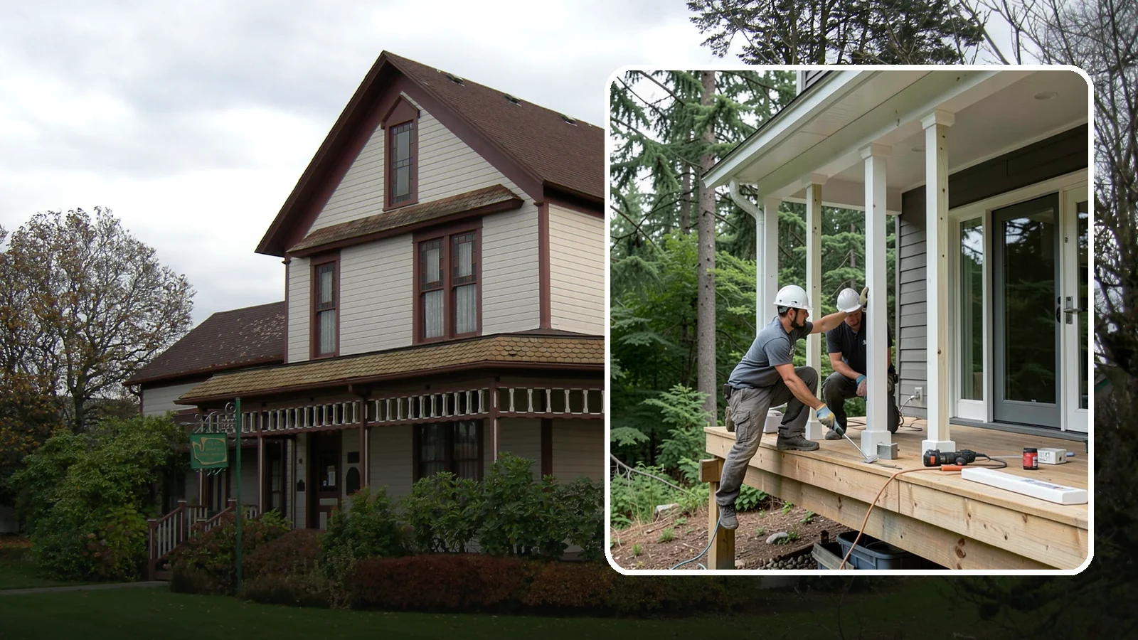 Porch Column Installation in Sumner, Pierce County, WA - Porch column installation that provides structural support and defines your home's front facade.