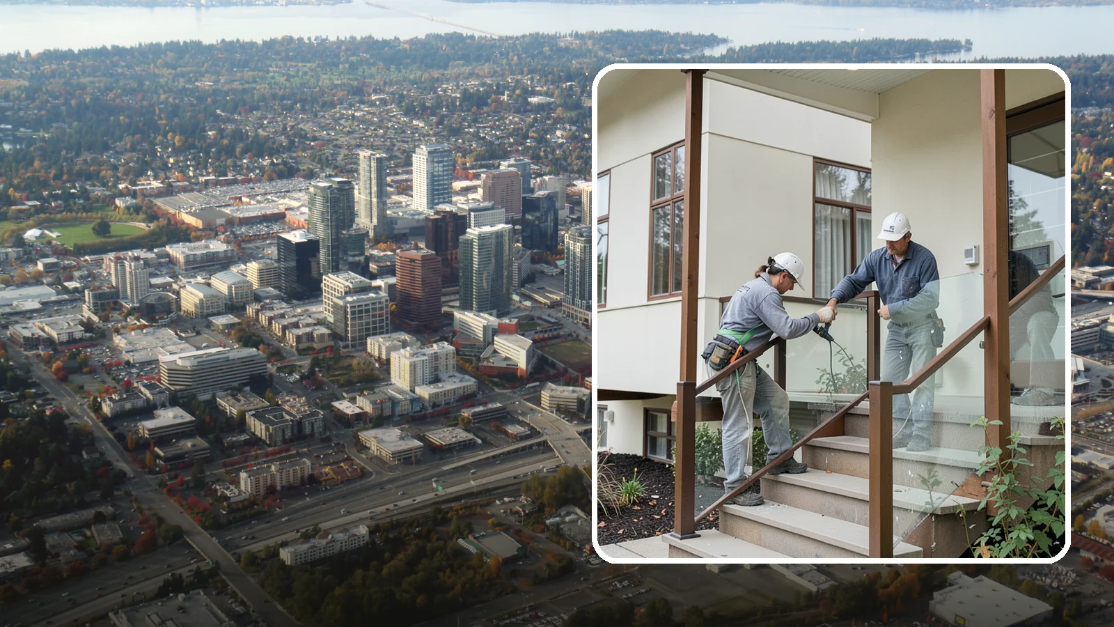 Porch Railing Installation in Bellevue, King County, WA - Porch railing installation that combines safety, code compliance, and architectural charm.