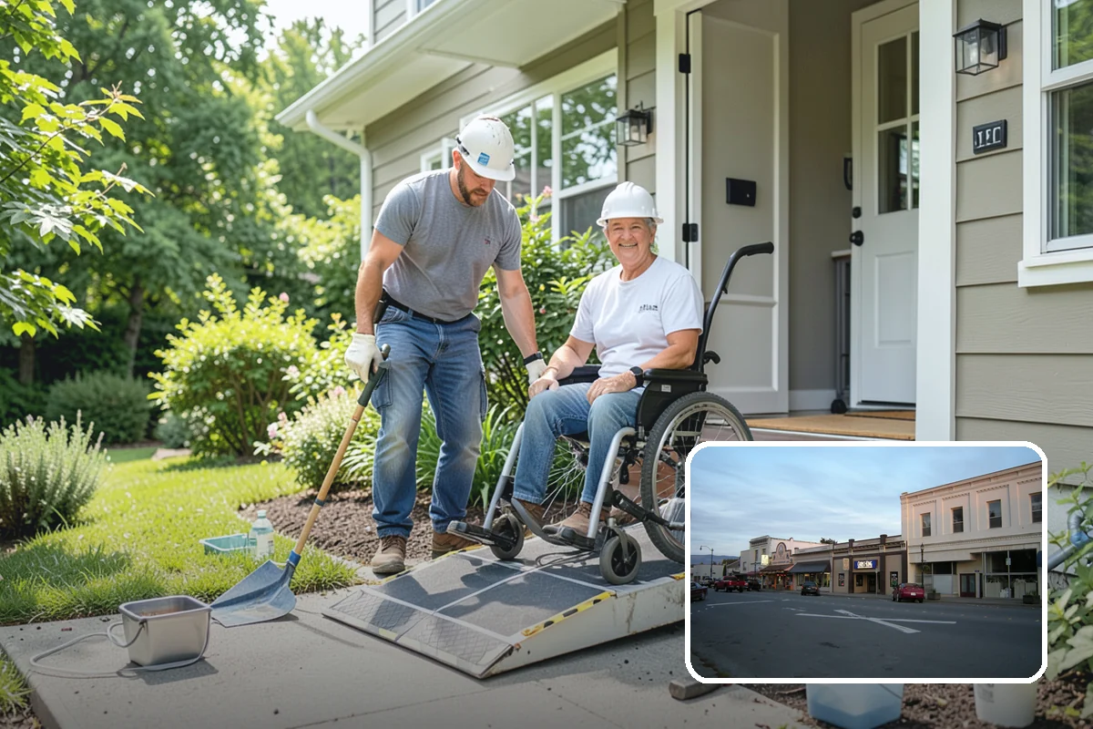 Porch Railing Installation in Burlington, Skagit County, WA - Meets code for raised porch safety