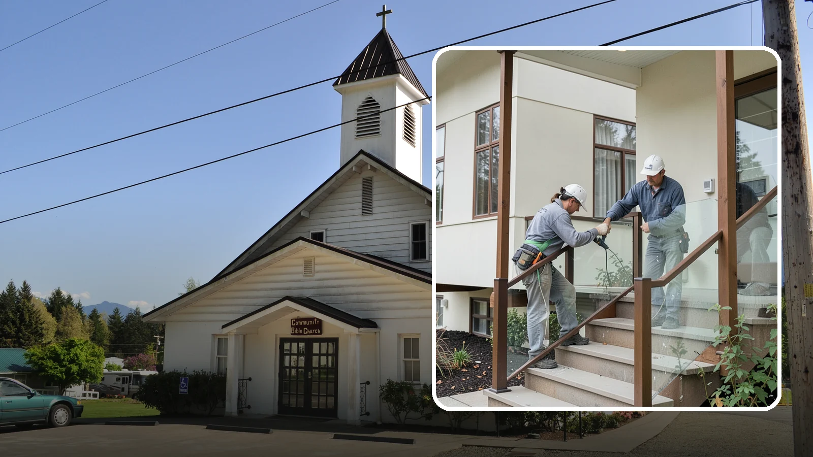Porch Railing Installation in Concrete, Skagit County, WA - Porch railing installation that combines safety, code compliance, and architectural charm.
