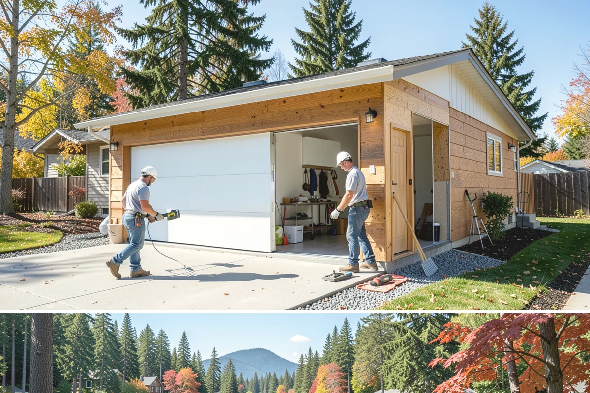Porch Railing Installation in Covington, King County, WA - Railing installation works in any season and is a popular refresh before spring and summer entertaining.