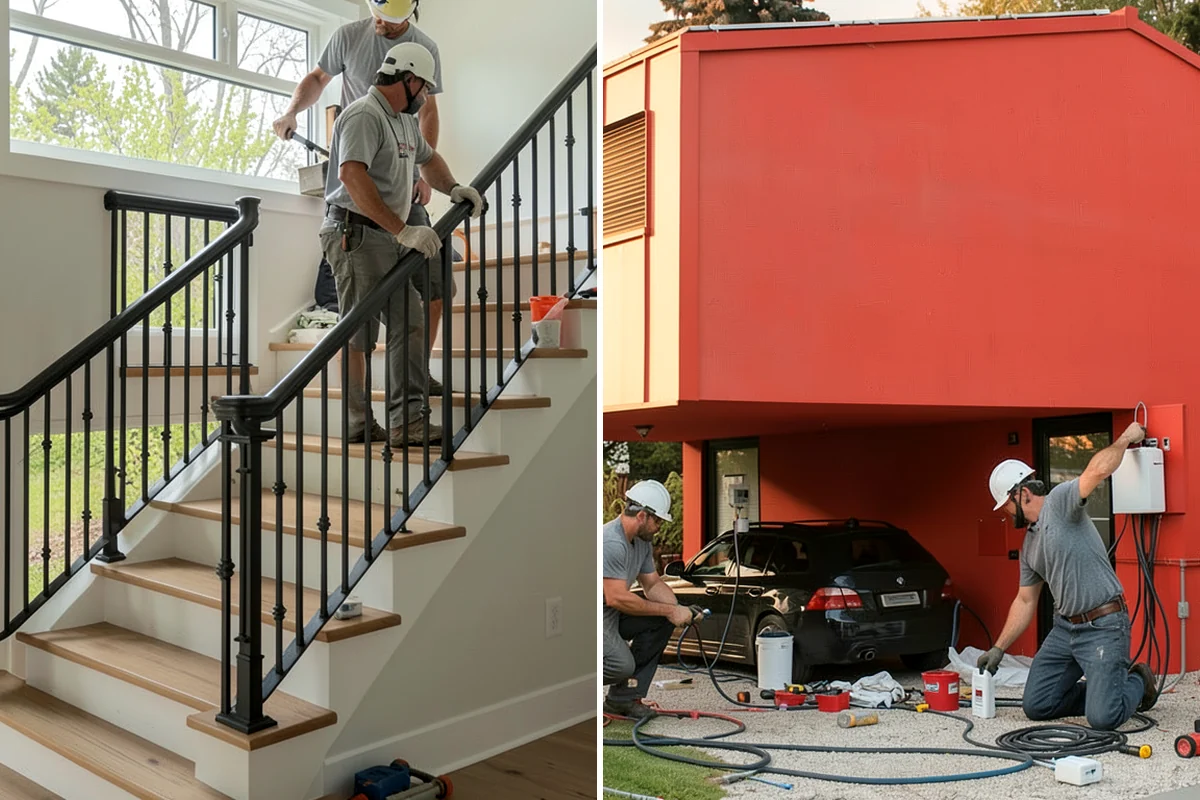 Porch Railing Installation in Everett, Snohomish County, WA - Review railing styles and code requirements