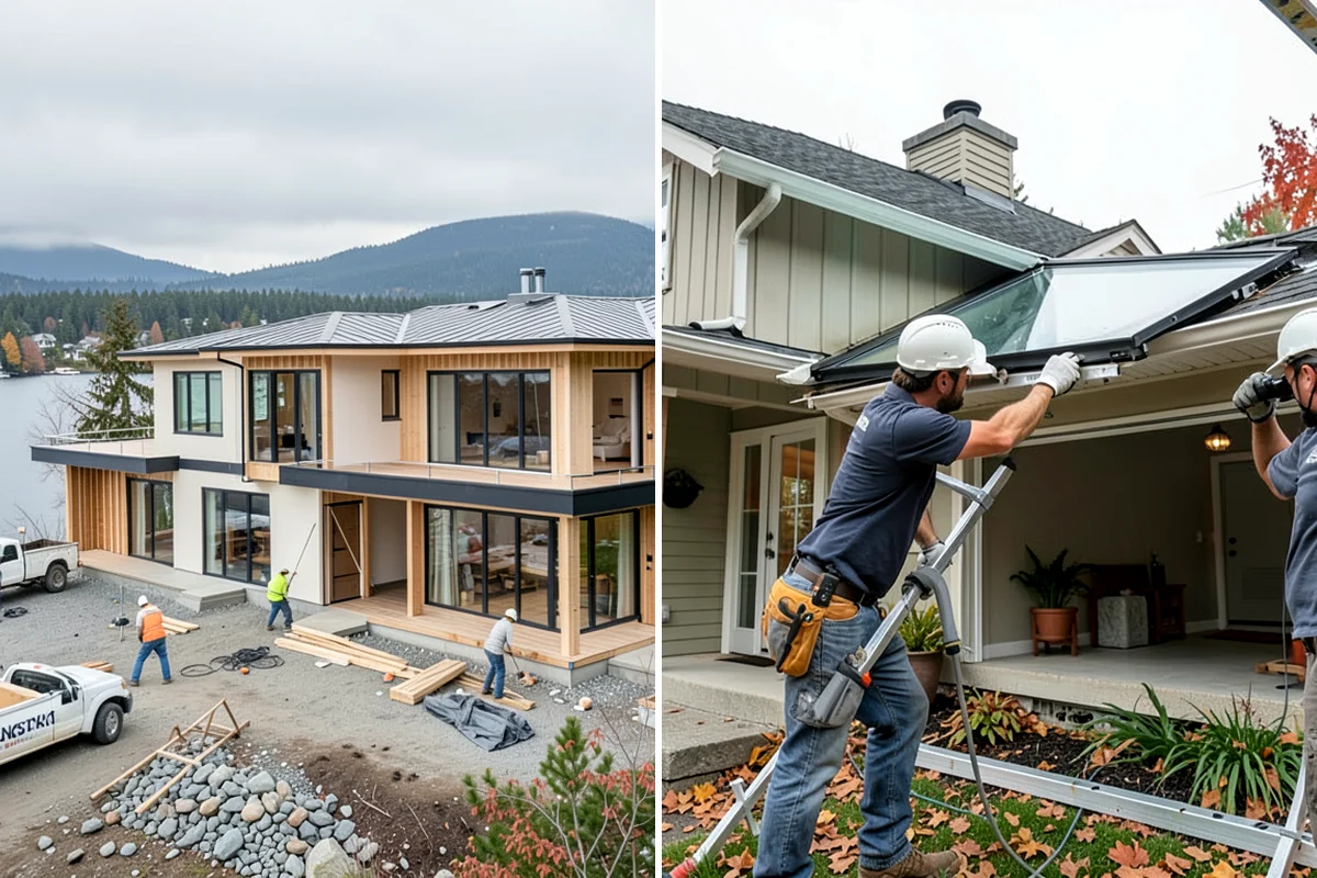 Porch Railing Installation in Fircrest, Pierce County, WA - Review railing styles and code requirements