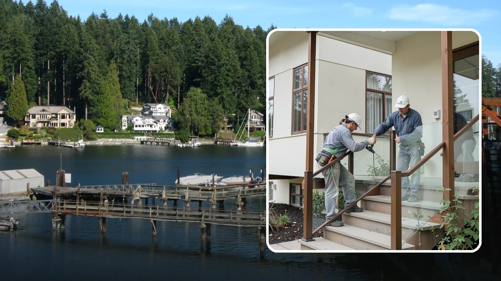 Porch Railing Installation in Gig Harbor, Pierce County, WA - Porch railing installation that combines safety, code compliance, and architectural charm.