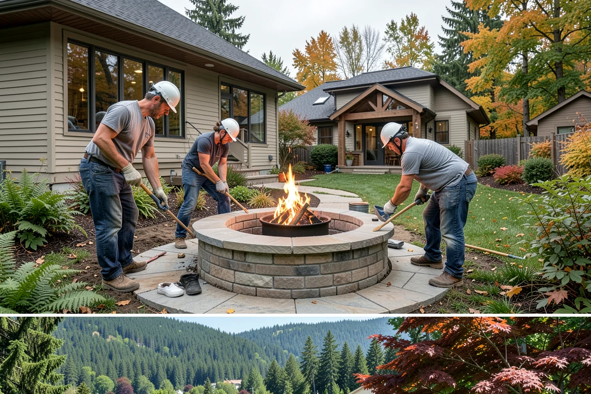 Porch Railing Installation in Index, Snohomish County, WA - Railing installation works in any season and is a popular refresh before spring and summer entertaining.