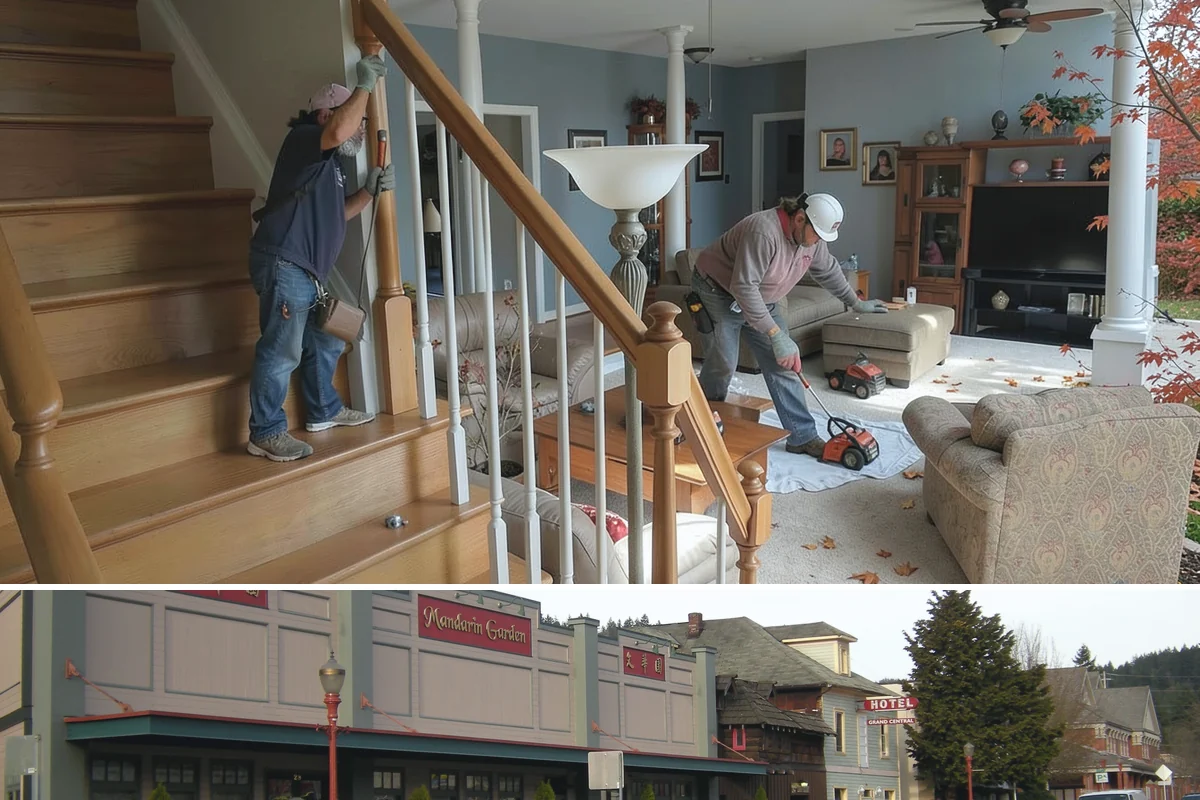 Porch Railing Installation in Issaquah, King County, WA - Railing installation works in any season and is a popular refresh before spring and summer entertaining.