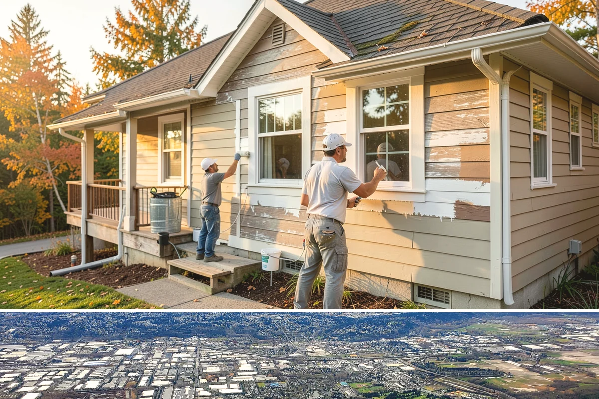 Porch Railing Installation in Kent, King County, WA - Railing installation works in any season and is a popular refresh before spring and summer entertaining.