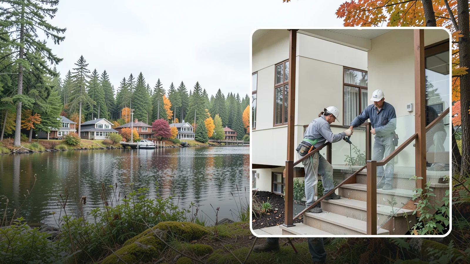 Porch Railing Installation in La Conner, Skagit County, WA - Porch railing installation that combines safety, code compliance, and architectural charm.