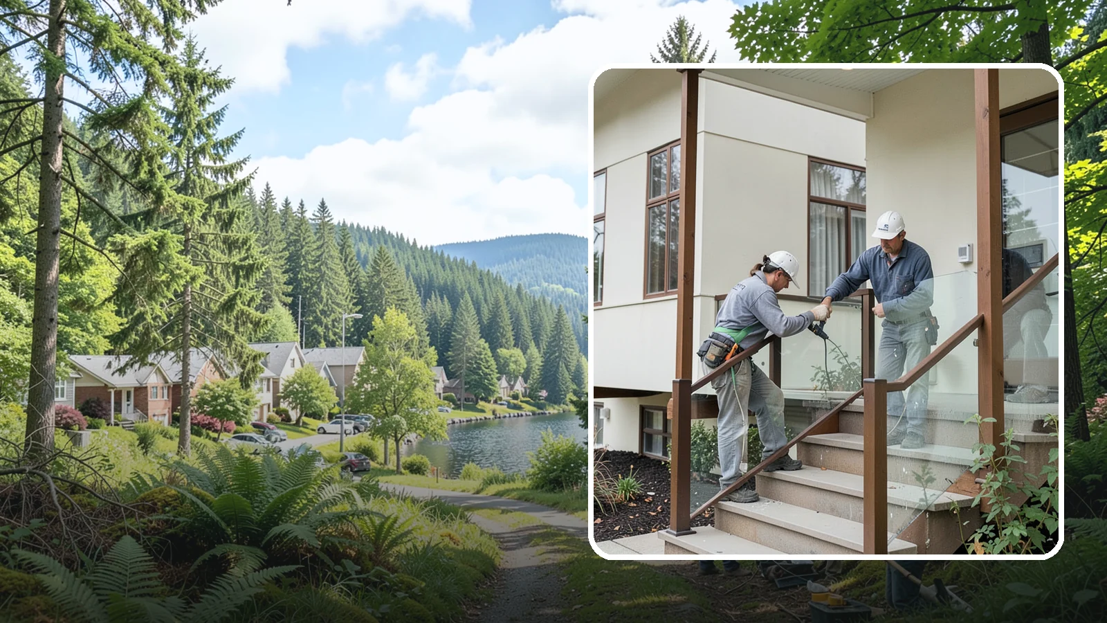 Porch Railing Installation in Lake Forest Park, King County, WA - Porch railing installation that combines safety, code compliance, and architectural charm.